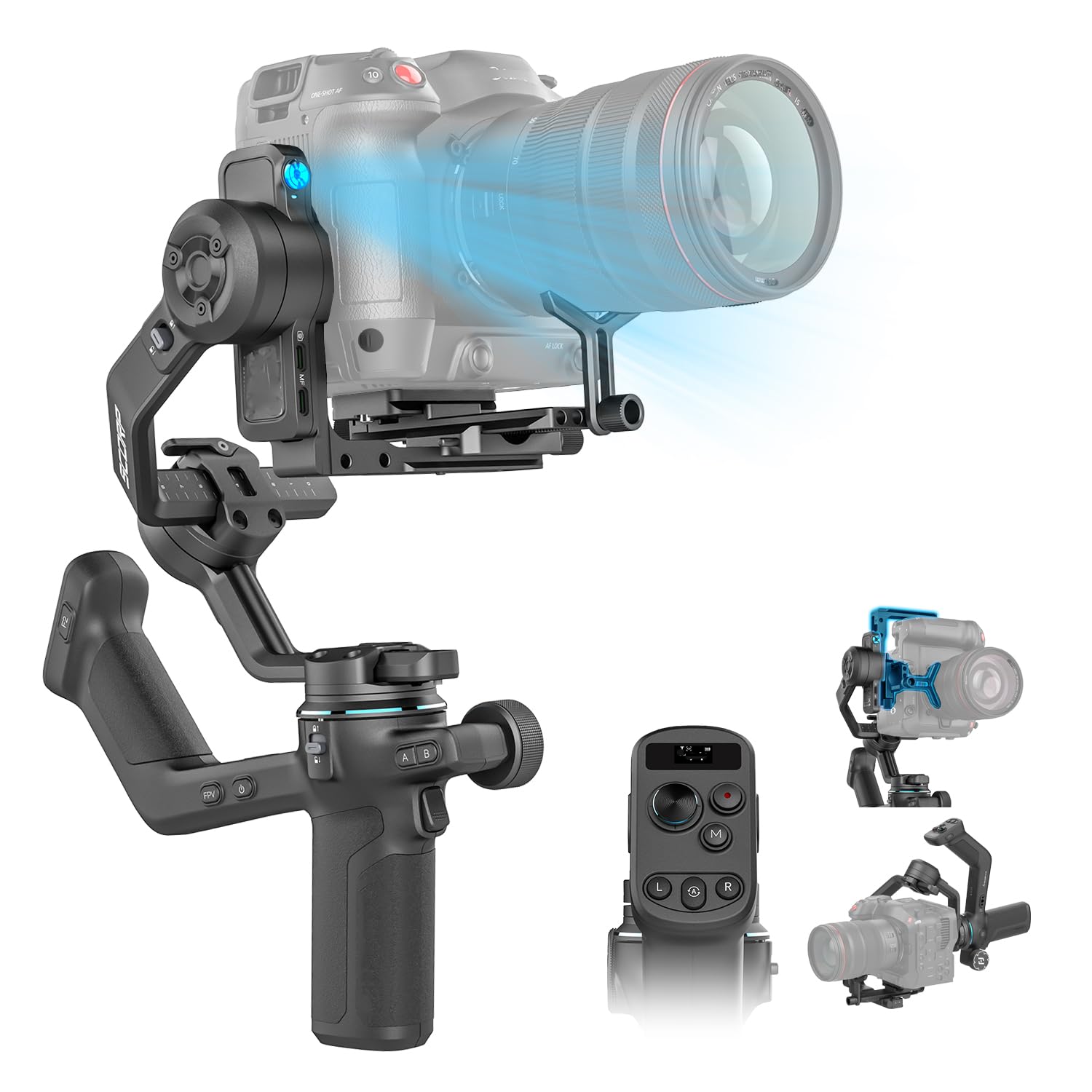 Amazon.com : FeiyuTech SCORP-C2 AI Face Tracker Camera Gimbal,3
